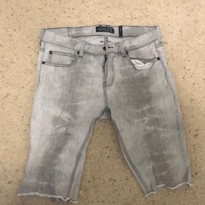 Men’s jean shorts grey 34” waist